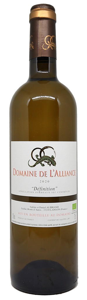 Домен де л'Альянс Дефинисьон Сухое 2020 (Domaine de L'Alliance Definition Sec 2020) Домен де л'Альянс Дефинисьон Сухое 2020 (Domaine de L'Alliance Definition Sec 2020)