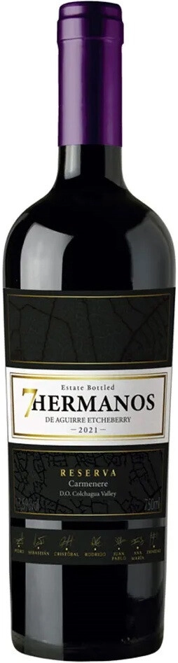 7 Эрманос Карменере Ресерва 2021 (7 Hermanos  Carmenere Reserva 2021)
