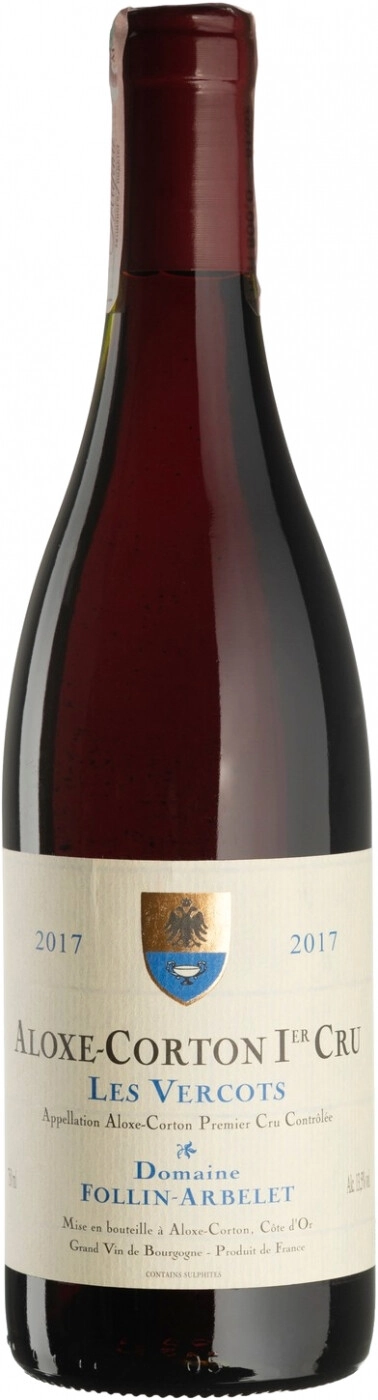 Домен Фоллин-Арбеле Алокс-Кортон Премье Крю "Ле Верко 2017 (Domaine Follin-Arbelet Aloxe-Corton 1er Cru Les Vercots 2017)