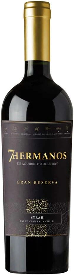 7 Эрманос Сира Гран Ресерва 2018 (7 Hermanos Syrah Gran Reserva 2018)