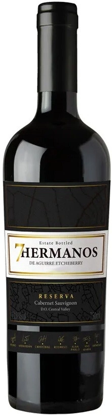 7 Эрманос Каберне Совиньон Ресерва 2019 (7 Hermanos Cabenet Sauvignon Reserva 2019)