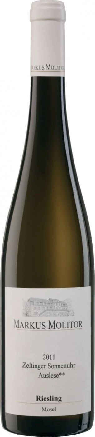 Цельтингер Зонненур Ауслезе** Рислинг Маркус Молитор 2011 (Zeltinger Sonnenuhr Auslese** Riesling Markus Molitor 2011)