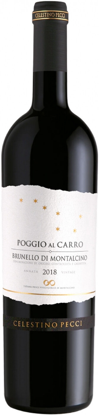 Челестино Печчи Поджо аль Карро Брунелло ди Монтальчино 2018 (Celestino Pecci Poggio al Carro Brunello di Montalcino DOCG 2018)
