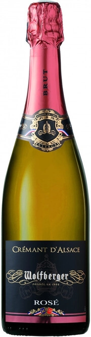 Креман д' Эльзас Розе Вольфберже 2019 (Cremant d'Alsace Wolfberger Rose 2019)