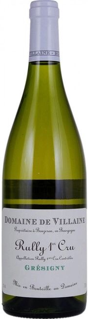 Домен де Виллен Руйи Премье Крю Грезиньи 2018 (Domaine de Villaine Rully 1er Cru Gresigny 2018)