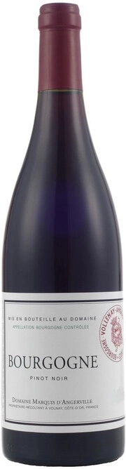 Домен Марки д'Арженвий Бургонь Пино Нуар 2018 (Domaine Marquis d'Angerville Bourgogne Pinot Noir 2018)