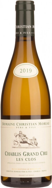 Домен Кристиан Моро Шабли Гран Крю Ле Кло 2019 (Domaine Christian Moreau Chablis Grand Cru Les Clos 2019)