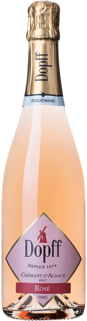 Допф о Мулен Креман д'Эльзас Розе Брют (Dopff au Moulin Cremant d'Alsace Rose Brut)
