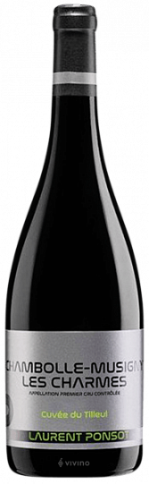 Шамболь-Мюзиньи Премье Крю Ле Шарм Кюве дю Тийёль 2017 (Laurent Ponsot Chambolle-Musigny 1er Cru Les Charmes Cuvée du Tilleul 2017) Шамболь-Мюзиньи Премье Крю Ле Шарм Кюве дю Тийёль 2018 (Laurent Ponsot Chambolle-Musigny 1er Cru Les Charmes Cuvée du Tilleul 2018)