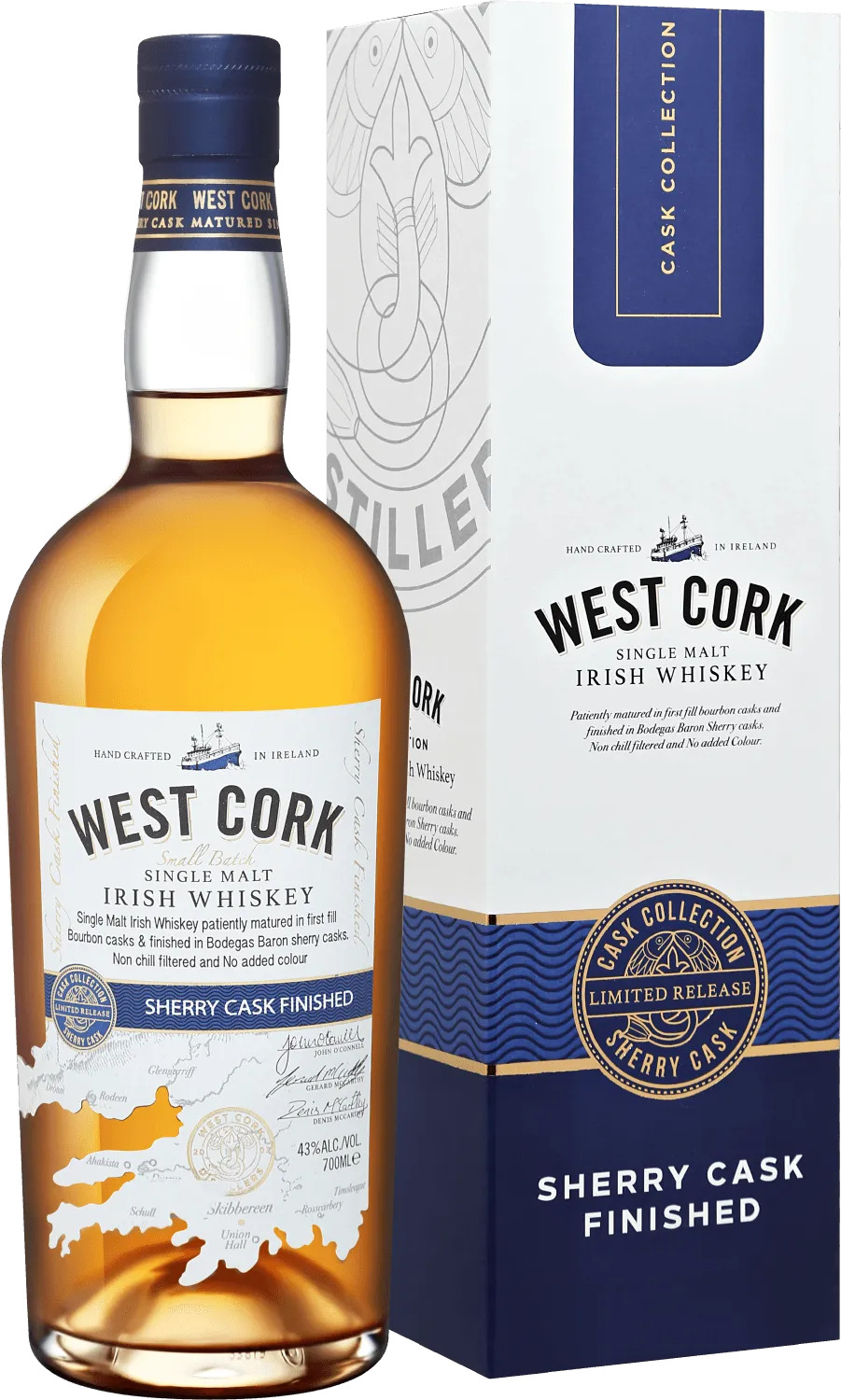 Вест Корк Шерри Каск Финишд в п/у (West Cork Sherry Cask Finished in g/b)