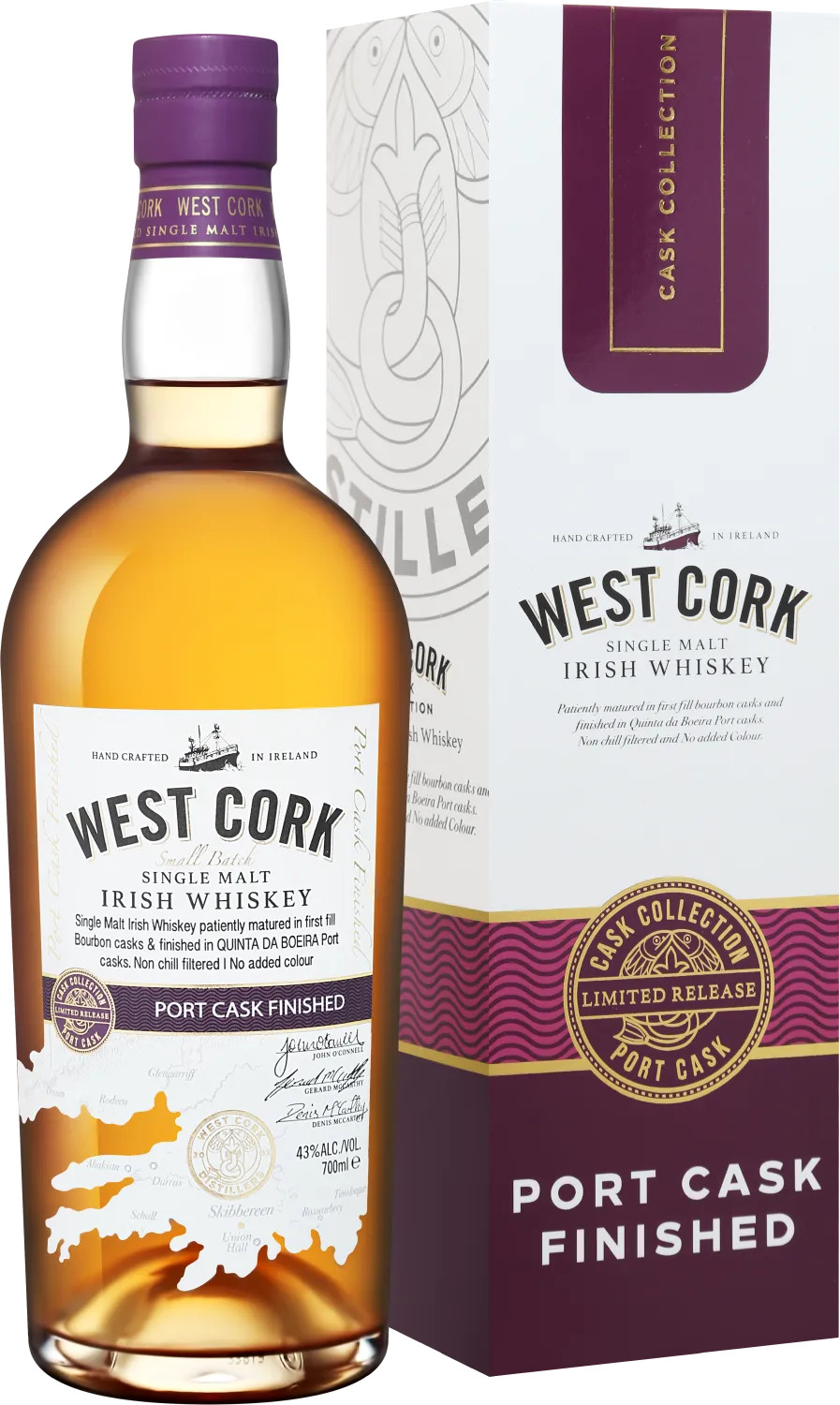 Вест Корк Смолл Бэтч Порт Каск в п/у (West Cork Small Batch Port Cask in g/b) Вест Корк Смолл Бэтч Порт Каск в п/у (West Cork Small Batch Port Cask in g/b)