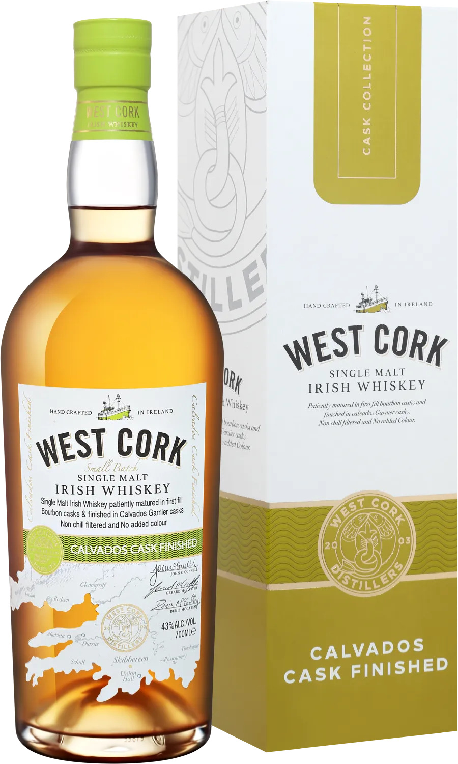 Вест Корк Смол Бэтч Кальвадос Каск Финишд в п/у (West Cork Small Batch Calvados Cask Finished in g/b)