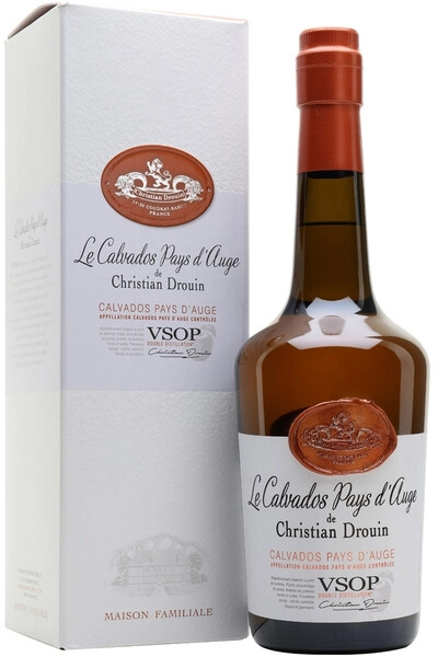 Кристиан Друэн ВСОП Кальвадос Пэй д'Ож в п/у (Christian Drouin VSOP Calvados Pays d'Auge g/b)