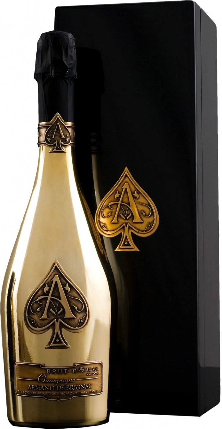 Арман де Бриньяк Голд Брют в п/у (Armand de Brignac Brut Gold in g/b) Арман де Бриньяк Голд Брют в п/у (Armand de Brignac Brut Gold in g/b)