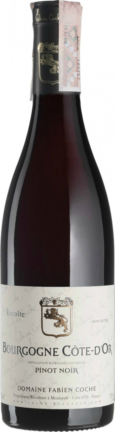 Домен Фабьен Кош Бургонь Кот-д'Ор Пино Нуар 2022 (Domaine Fabien Coche Bourgogne Côte-d'Or Pinot Noir 2022)
