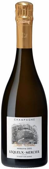 Лекё-Мерсье Миллезим Брют Натюр 2005 (Lequeux-Mercier Millésime Brut Nature 2005) Лекё-Мерсье Миллезим Брют Натюр 2005 (Lequeux-Mercier Millésime Brut Nature 2005)