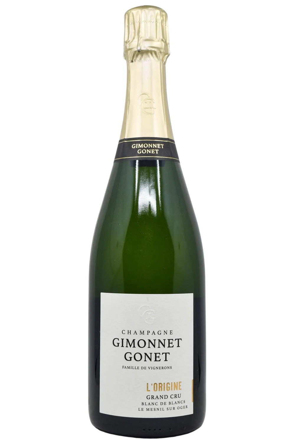 Жимонне Гоне Л'Орижин Блан де Блан Гран Крю Брют 2021 1.5л (Gimonnet Gonet L'Origine Blanc de Blancs Grand Cru Brut 2021 1.5L)