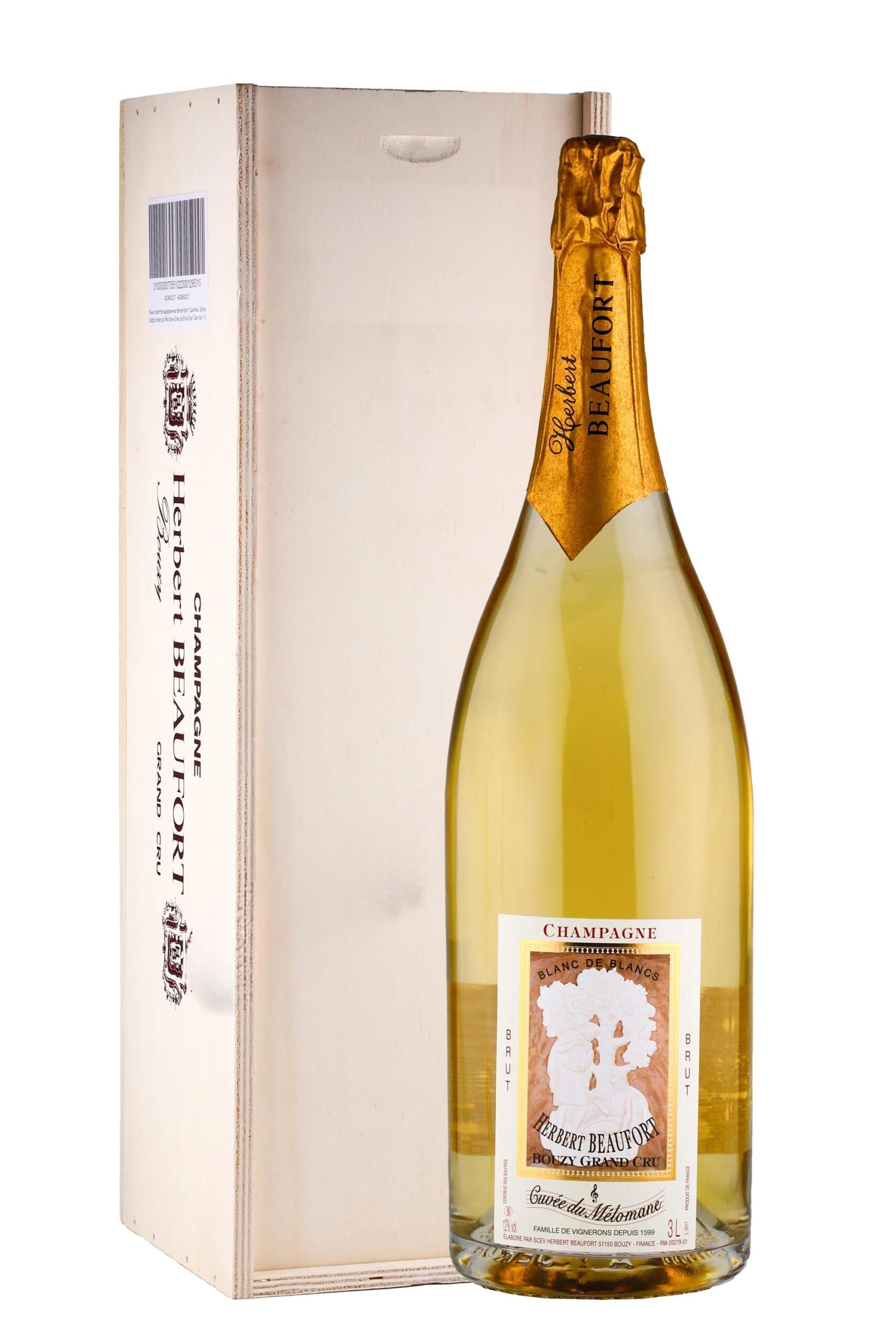 Эрбер Бофор Кюве дю Меломан Блан де Блан в п/у 3л (Herbert Beaufort Cuvee du Melomane Blanc de Blanc in g/b 3L) Эрбер Бофор Кюве дю Меломан Блан де Блан в п/у 3л (Herbert Beaufort Cuvee du Melomane Blanc de Blanc in g/b 3L)