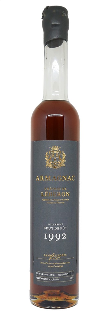 Шато де Леберон Арманьяк Миллезим Брют де Фю 1992 в п/у (Château de Léberon Armagnac Millésime Brut de Fût 1992 in g/b) Шато де Леберон Арманьяк Миллезим Брют де Фю 1992 в п/у (Château de Léberon Armagnac Millésime Brut de Fût 1992 in g/b)