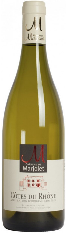 Шато де Маржоле Кот дю Рон Блан 2020 (Chateau Marjolet Cotes du Rhone Blanc 2020)