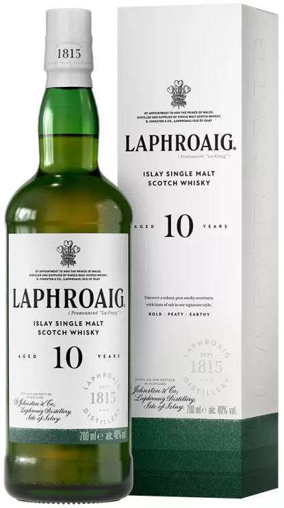 Лафройг 10 лет в п/у (Laphroaig 10 Years Old in g/b)