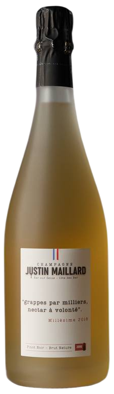 Жюстан Майяр Миллезим Блан де Нуар Брют Натюр 2018 (Justin Maillard Millesime Blanc de Noirs Brut Nature 2018) Жюстан Майяр Миллезим Блан де Нуар Брют Натюр 2018 (Justin Maillard Millesime Blanc de Noirs Brut Nature 2018)
