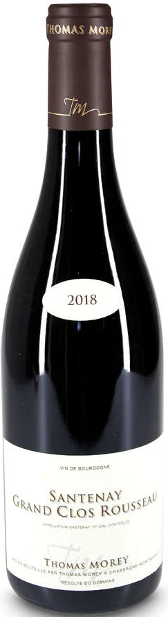 Тома Морэ Сантене Премье Гран Крю Кло Руссо 2018 (Thomas Morey Santenay 1er Cru Grand Clos Rousseau 2018) Тома Морэ Сантене Премье Гран Крю Кло Руссо 2018 (Thomas Morey Santenay 1er Cru Grand Clos Rousseau 2018)