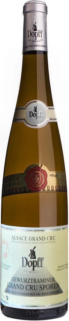 Допф о Мулен Гевюрцтраминер Гран Крю 2012 (Dopff au Moulin Gewurztraminer Grand Cru Sporen 2012) Допф о Мулен Гевюрцтраминер Гран Крю 2012 (Dopff au Moulin Gewurztraminer Grand Cru Sporen 2012)