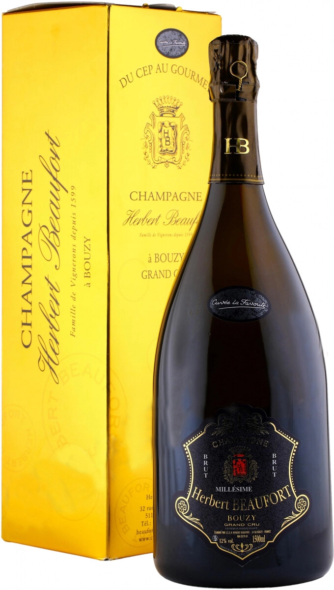 Эрбер Бофор Кюве Ля Фаворит Гран Крю 2016 1.5л в п/у (Herbert Beaufort Cuvee La Favorite Grand Cru 2016 1.5L in g/b)