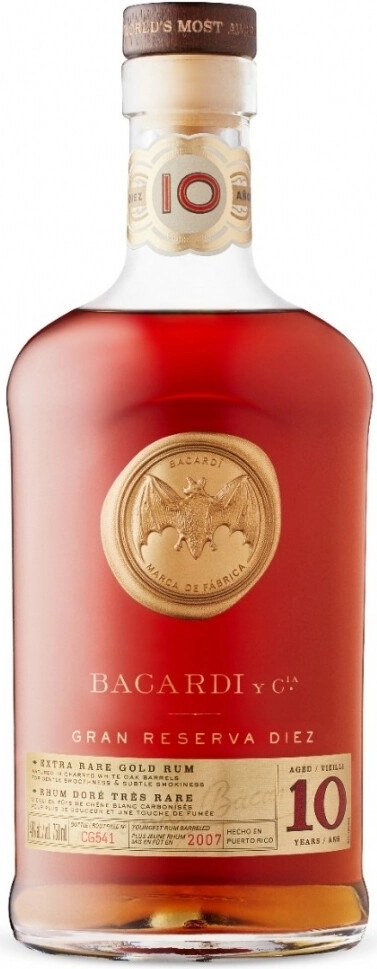 Бакарди Гран Резерва Диез 10 лет (Bacardi Gran Reserva Diez 10 Years Old)