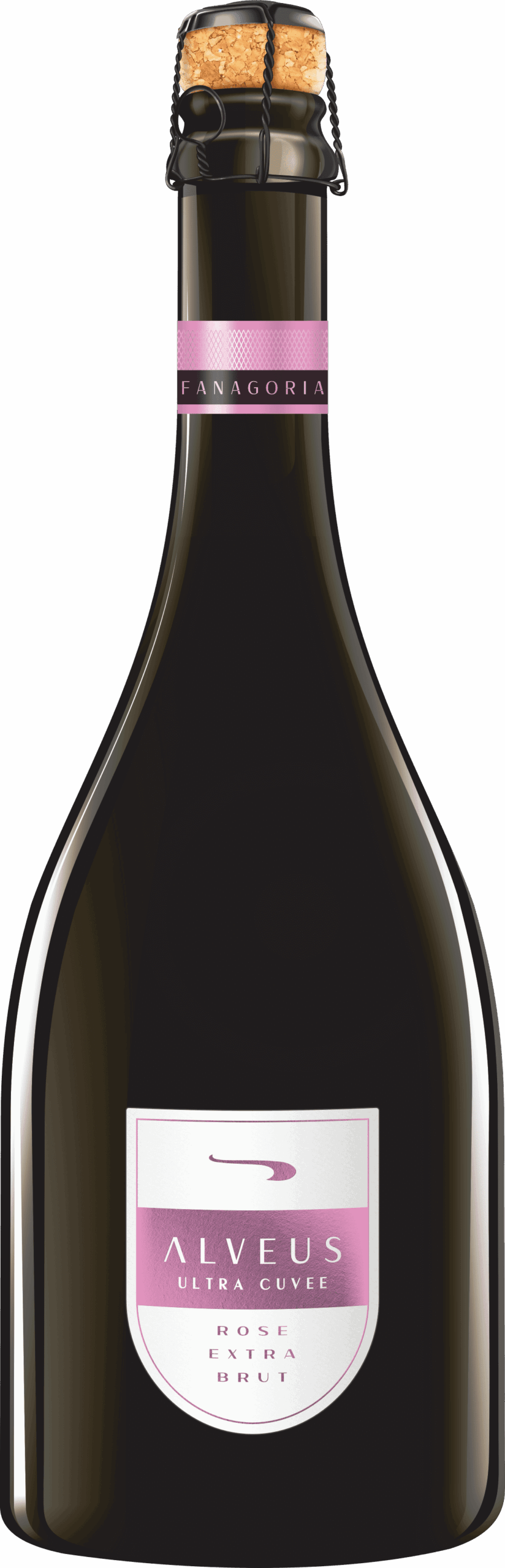 Фанагория Альвеус Ультра Кюве Розовое Экстра Брют (Fanagoria Alveus Ultra Cuvee Rose Extra Brut)