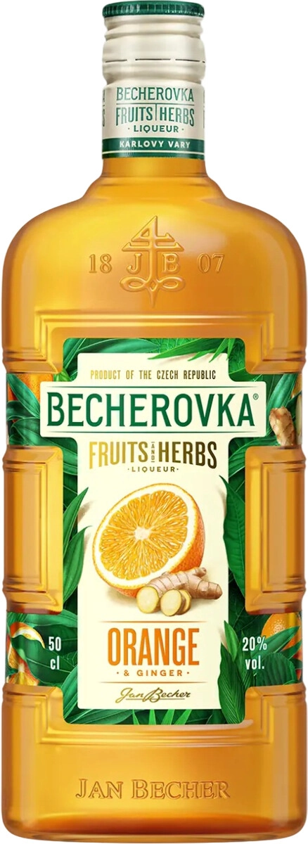 Бехеровка Апельсин и Имбирь 0,5л (BecherovkaOrange & Ginger 0,5L) Бехеровка Апельсин и Имбирь 0,5л (BecherovkaOrange & Ginger 0,5L)